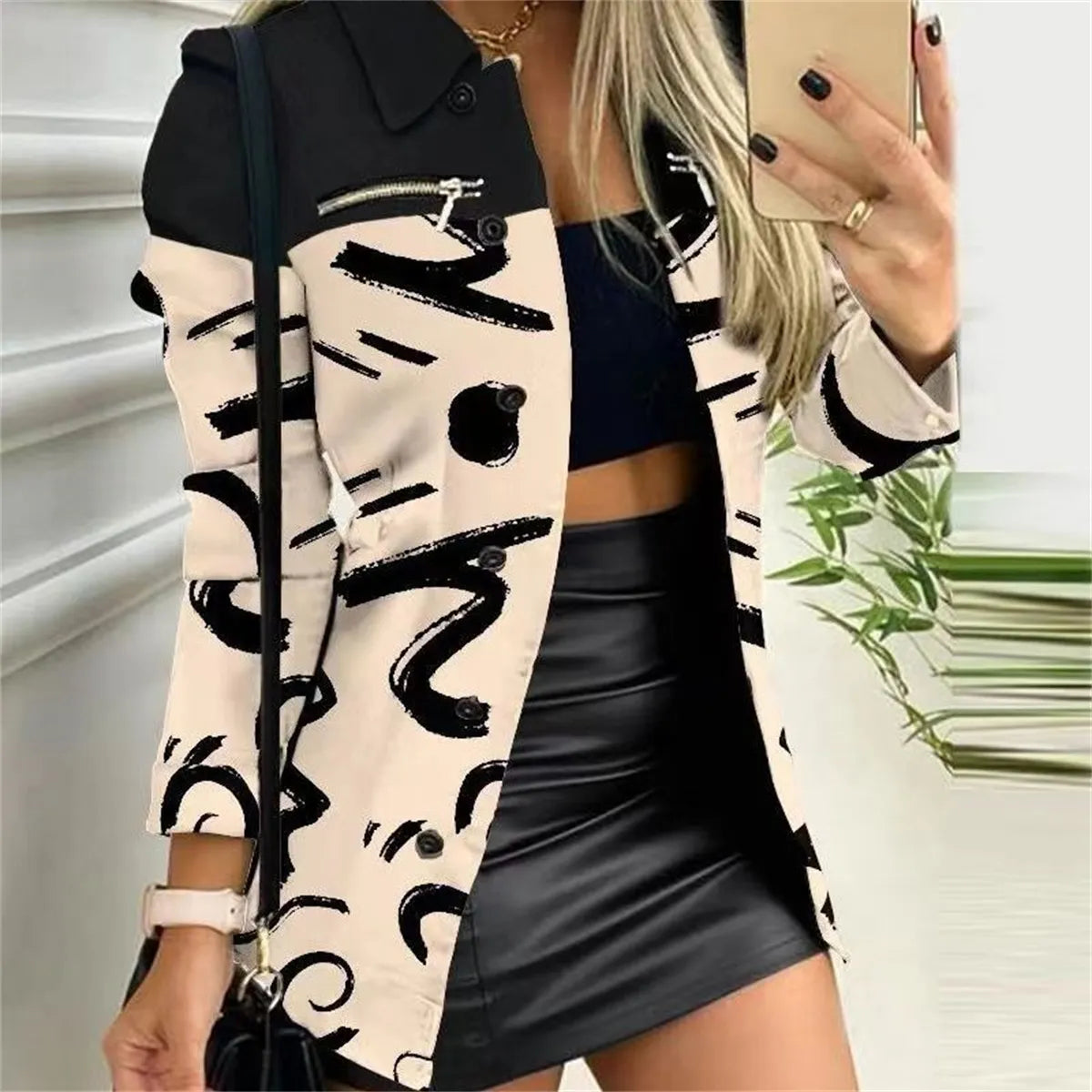 Blazer Ajustado Para Mujer con Botonadura Simple y Mangas Largas | Ideal Para Uso Diario y Profesional
