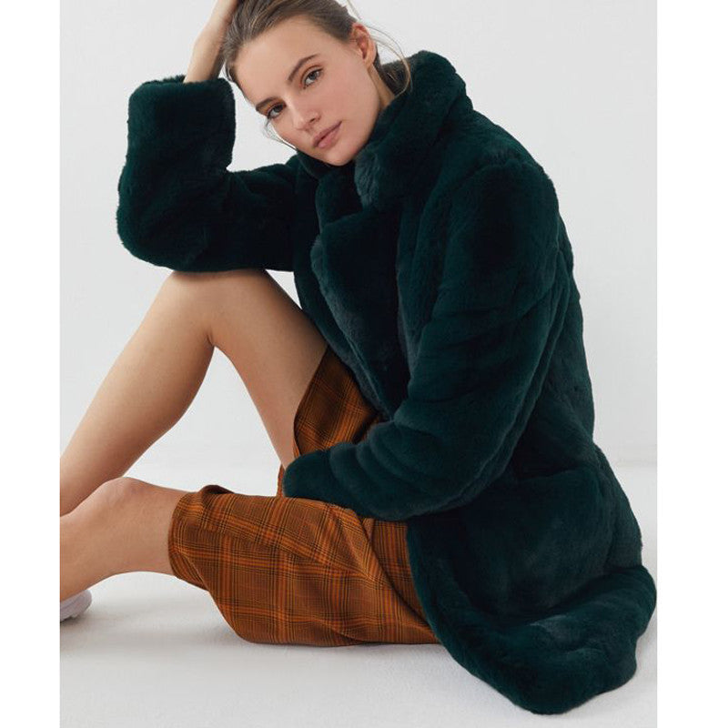 Abrigo Medio con Corte Amplio para Mujer | Ideal para La Temporada De Otoño