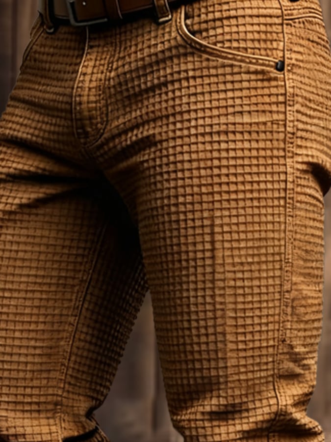 Pantalón De Corte Regular Para Hombre | Ideal Para Uso Diario Y Estilo Informal