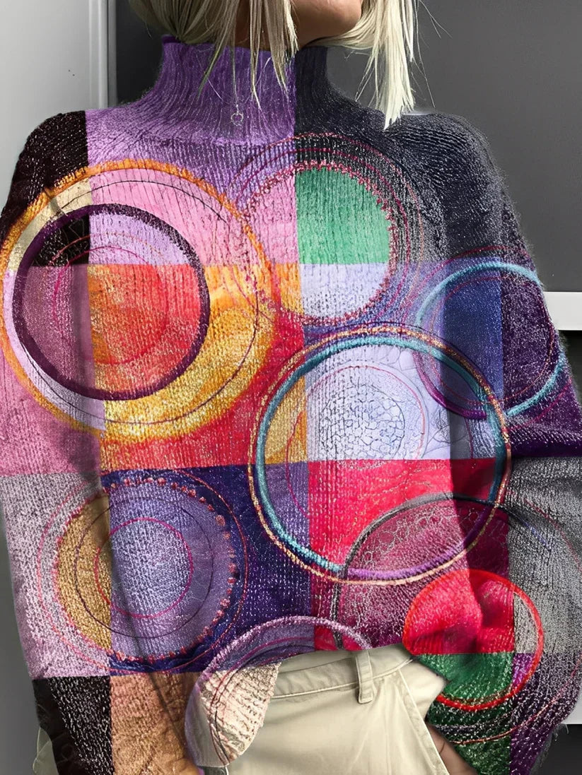 Suéter De Cuello Alto En Color Para Mujer | Ideal Para Otoño E Invierno