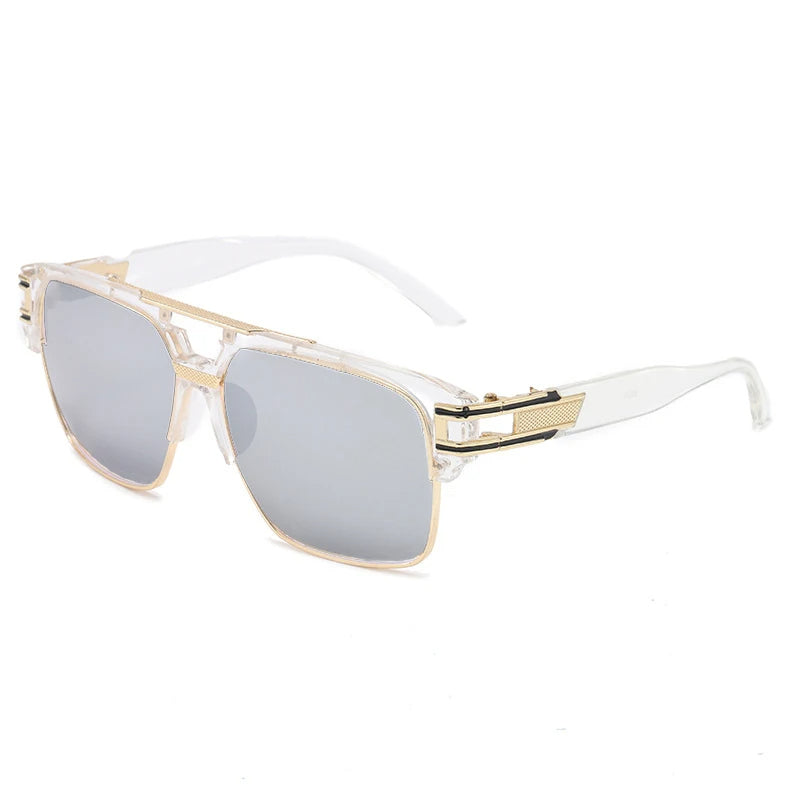 Gafas De Sol Con Forma Cuadrada Y Lentes Espejadas Para Adultos | Ideales Para Uso Diario En Exterior