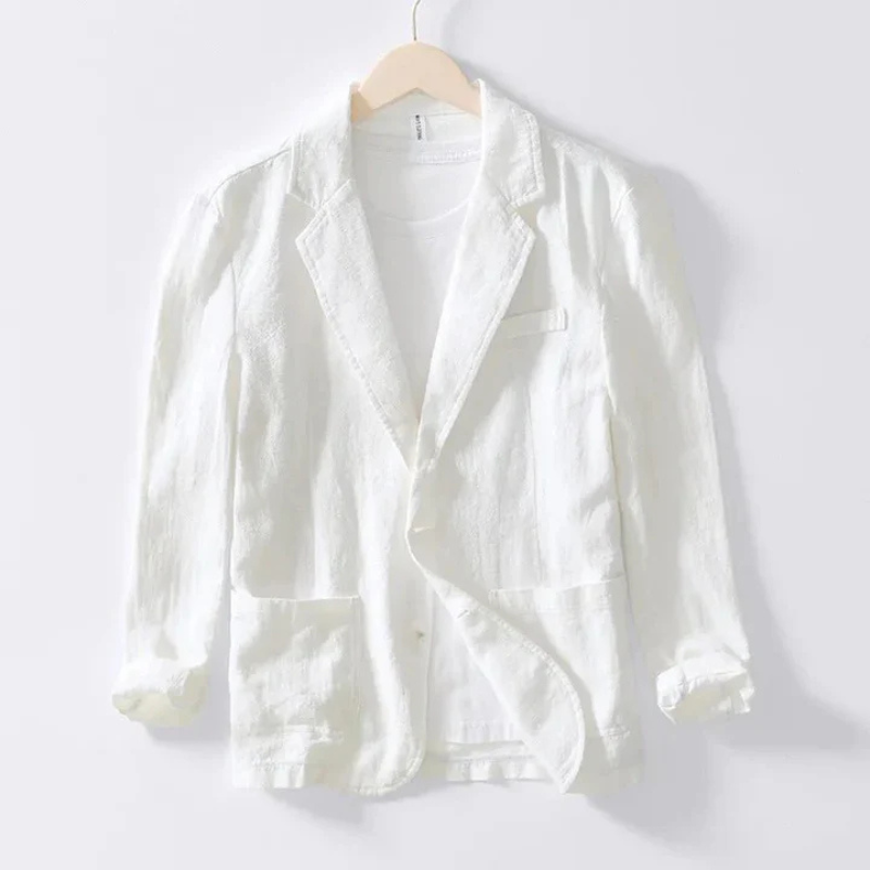 Blazer De Manga Larga Con Corte Relajado Para Hombre | Ideal Para Uso Diario Y Profesional