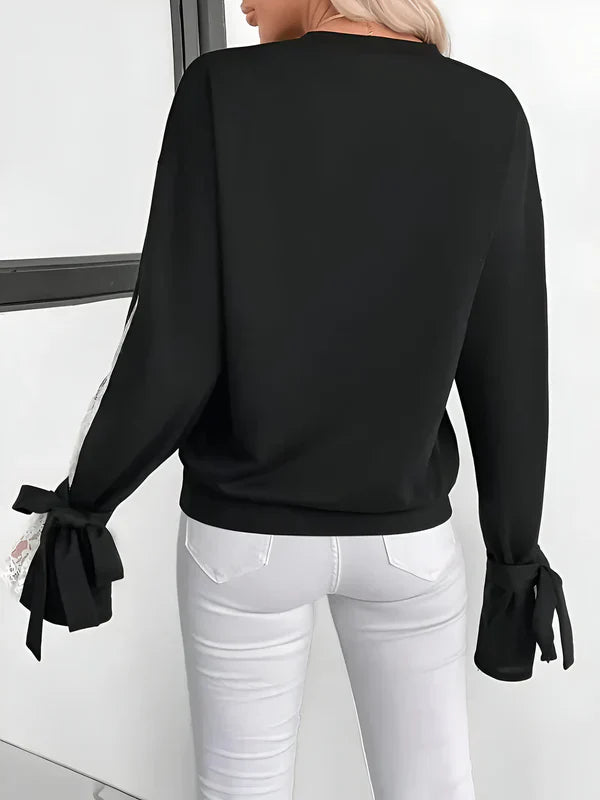 Sudadera con Encaje y Apliques para Mujer | Ideal para Uso Diario En Entretiempo