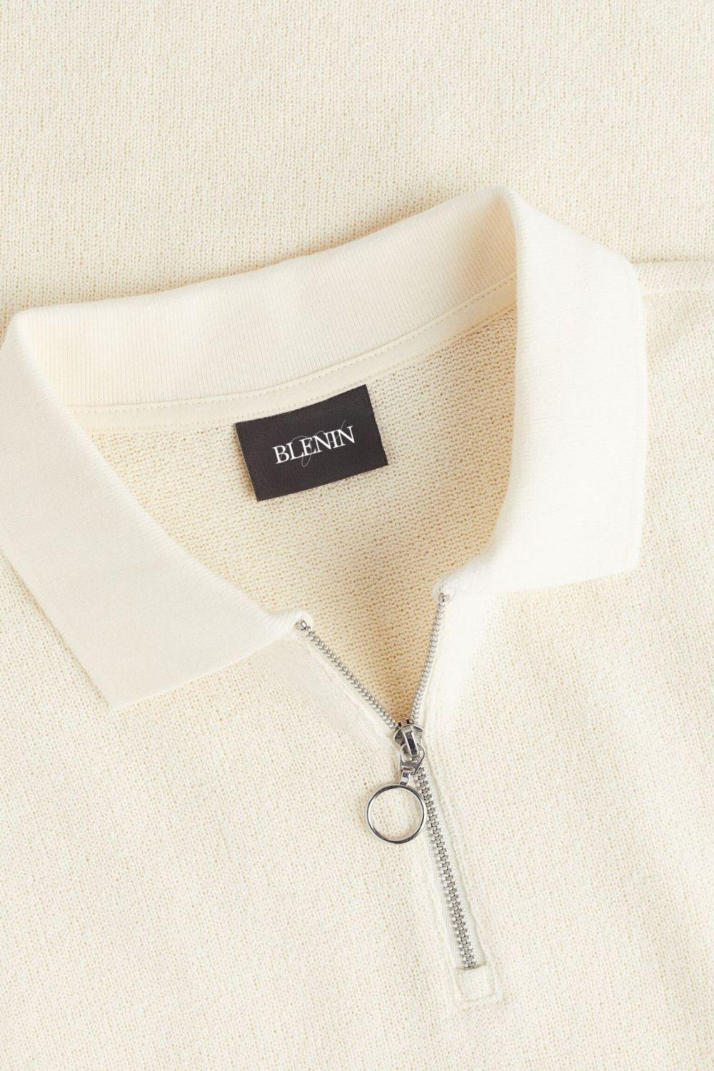 Polo de Manga Corta con Cuello Polo y Cierre de Cremallera para Hombres | Ideal para Uso Diario