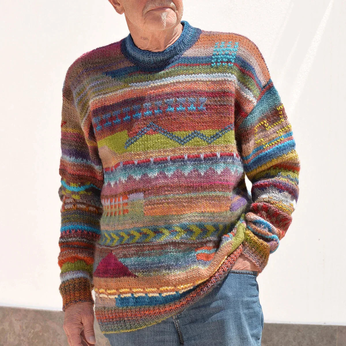 Jersey De Punto Con Cuello Redondo Para Hombre | Ideal Para Uso Diario Y Contextos Variados