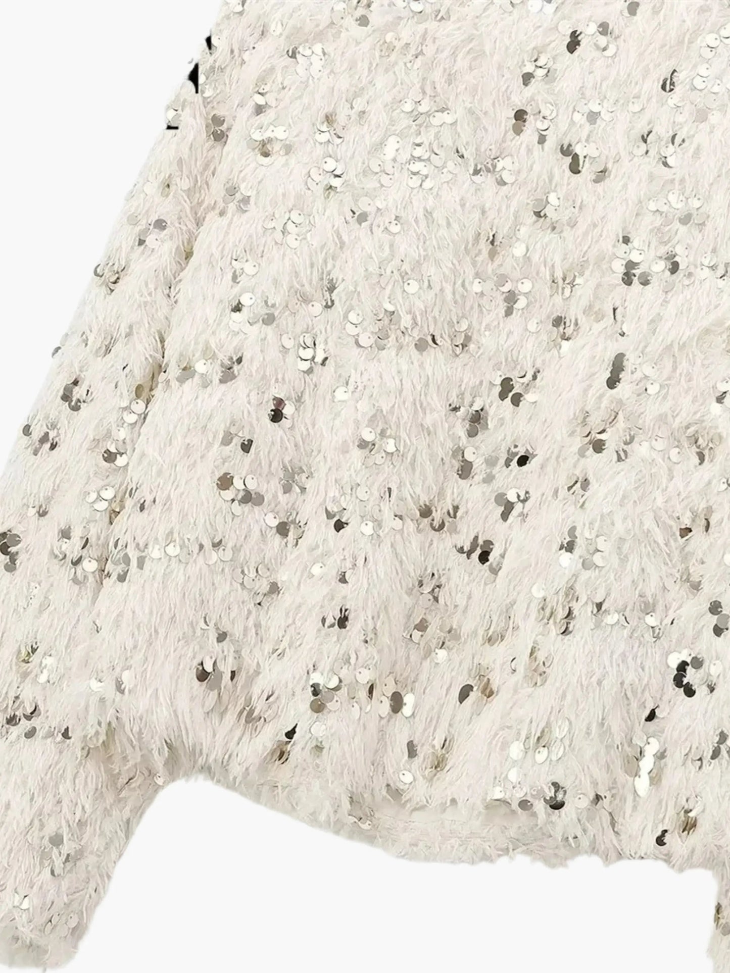 Jersey De Punto Con Detalles De Lentejuelas Y Manga Larga Para Mujer | Ideal Para Eventos Y Uso Casual