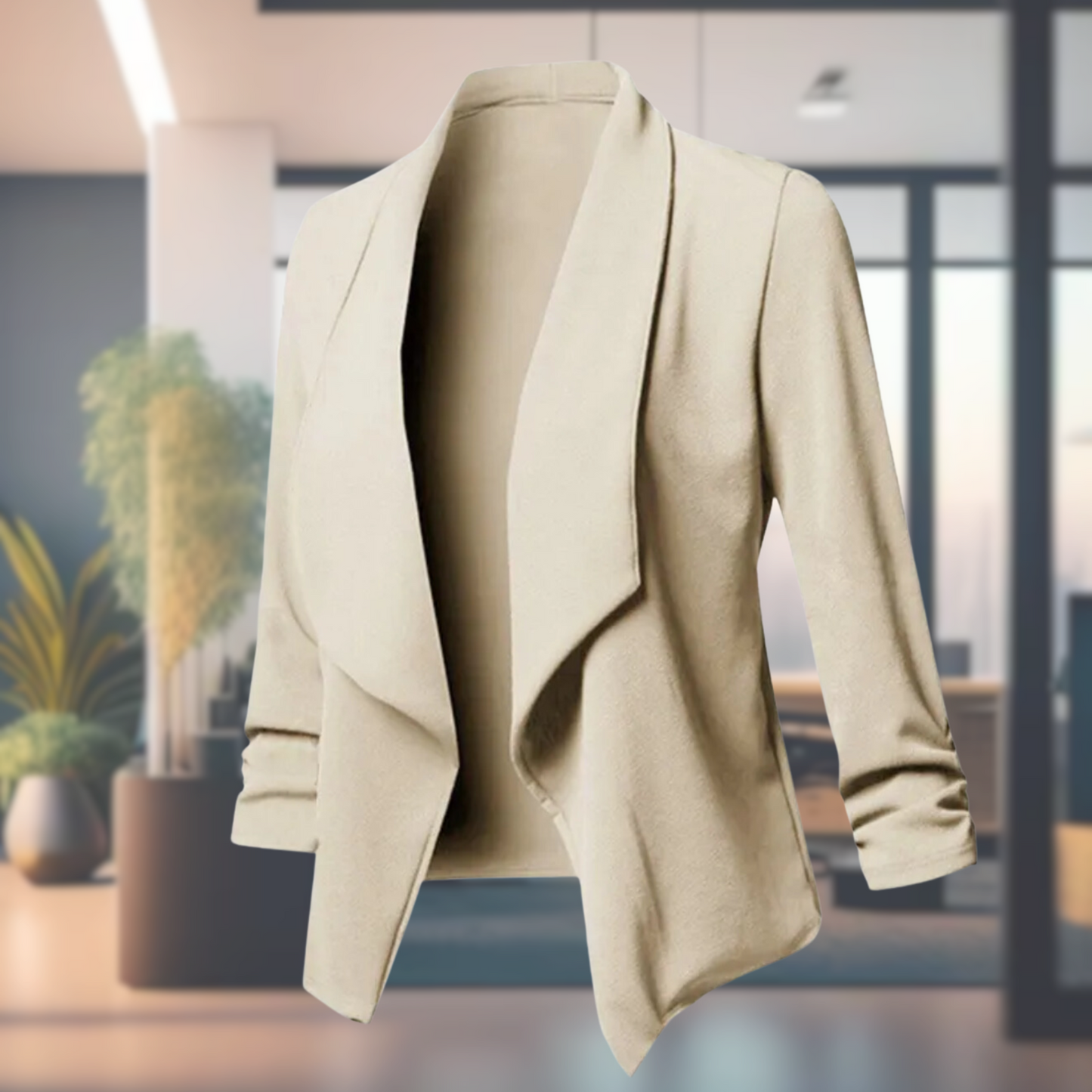 Blazer De Corte Estructurado Con Cierre De Un Botón Para Mujer | Ideal Para Uso Profesional Y Eventos