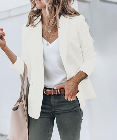 Blazer Ajustado Para Mujer con Poches Funcionales y Mangas Largas | Ideal Para Uso Profesional y Diario