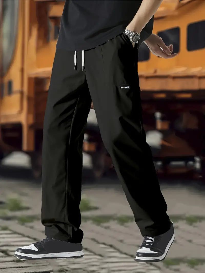 Pantalón Para Hombre Con Corte Holgado Y Cintura Ajustable | Ideal Para Uso Diario Y Actividades Informales