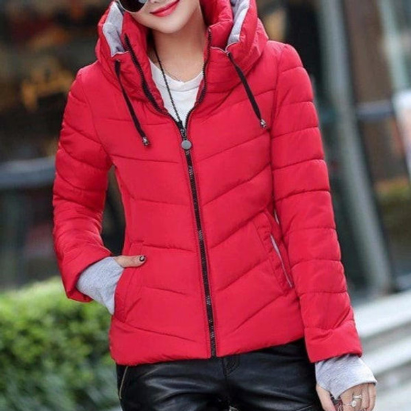 Chaqueta Acolchada con Capucha para Mujer | Ideal para Uso Diario y Entretiempo