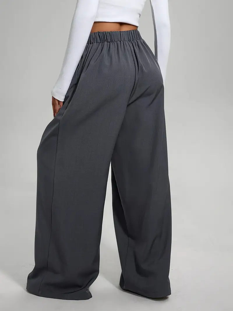 Pantalón Ancho de Cintura Alta para Mujer | Ideal para Uso Diario y Salidas