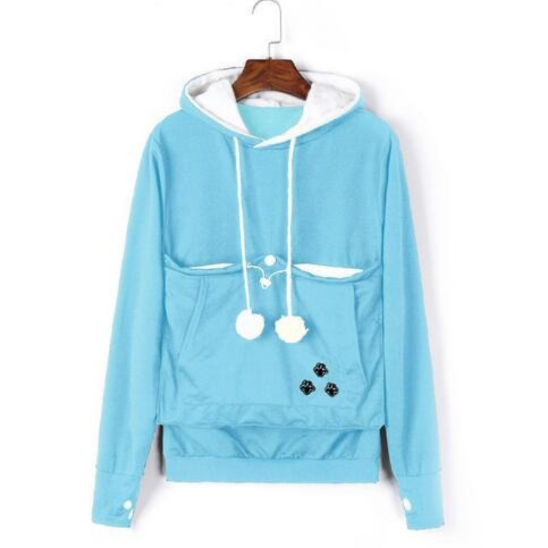 Sudadera Con Capucha y Bolsillo Para Mascotas Para Mujer | Ideal Para Uso Diario
