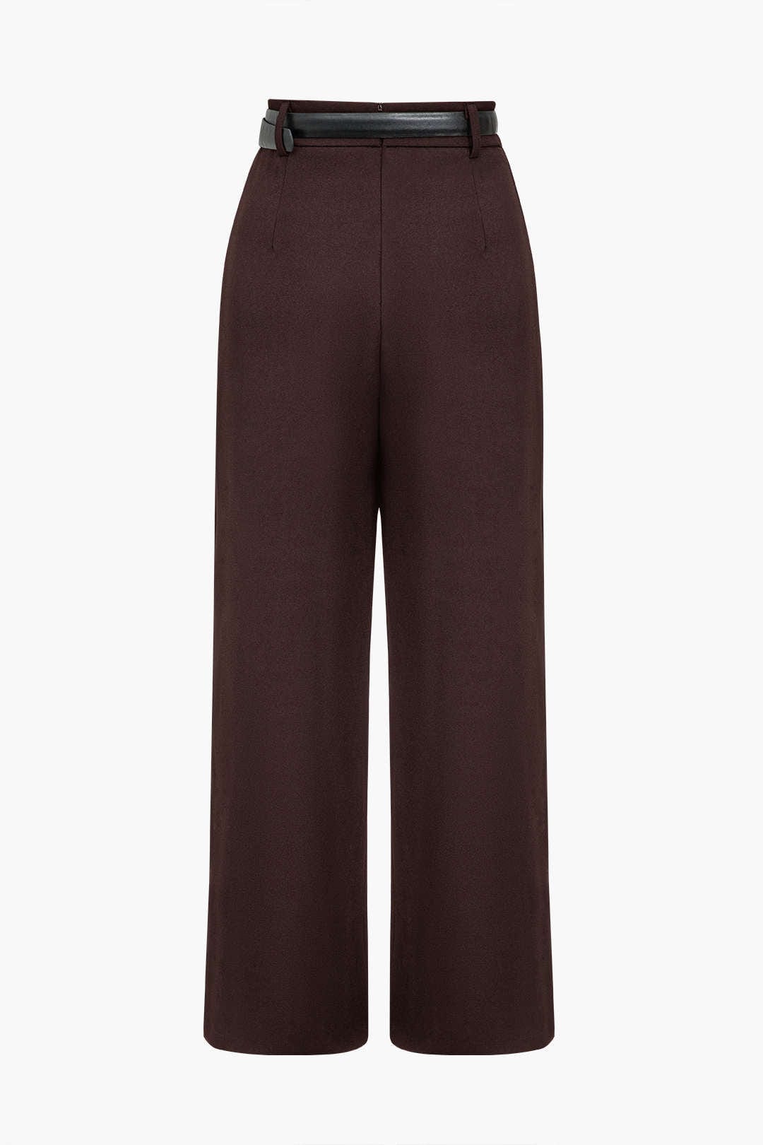 Pantalón Con Cintura Alta Y Ceñidor Cruzado Para Mujer | Ideal Para Uso Diario