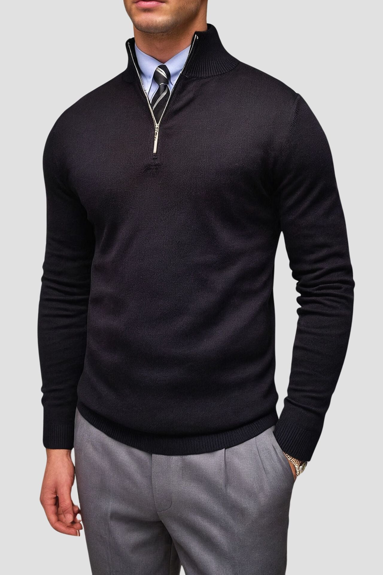 Sudadera Con Medio Cierre Para Hombre | Ideal Para Uso Diario Y Contextos Informales