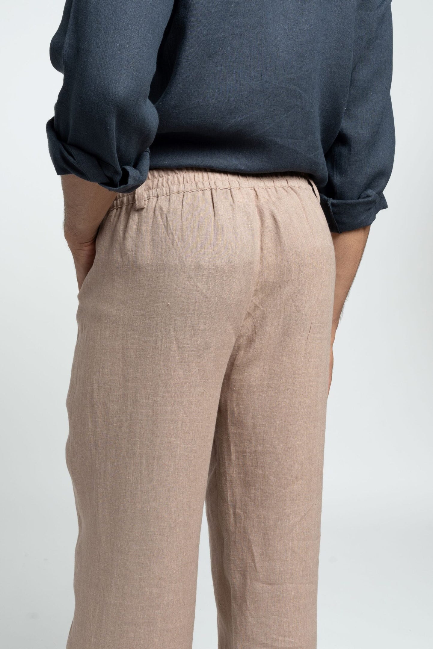 Pantalones Para Hombre Con Corte Recto Y Pliegue Simple | Ideal Para Días Calurosos