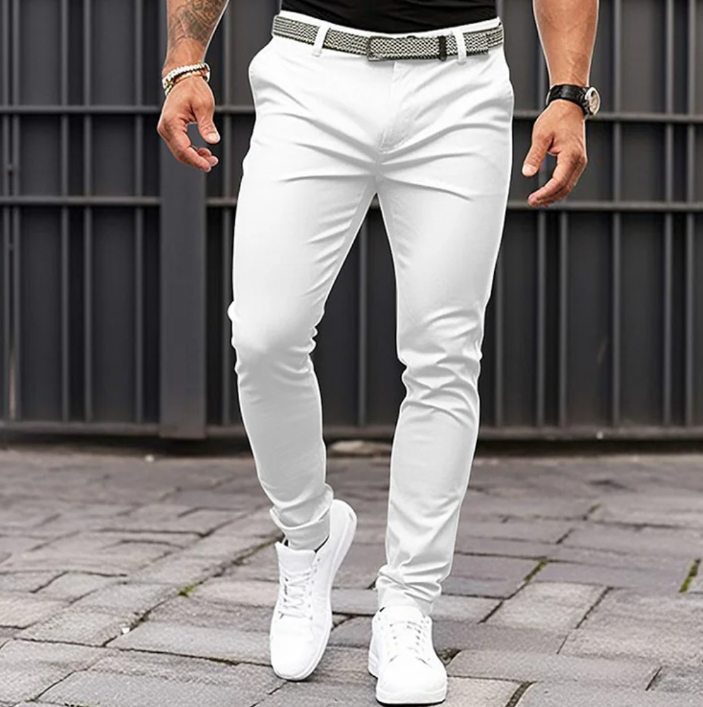 Pantalón Slim Gris Para Hombres | Ideal Para Uso Diario Y Profesional