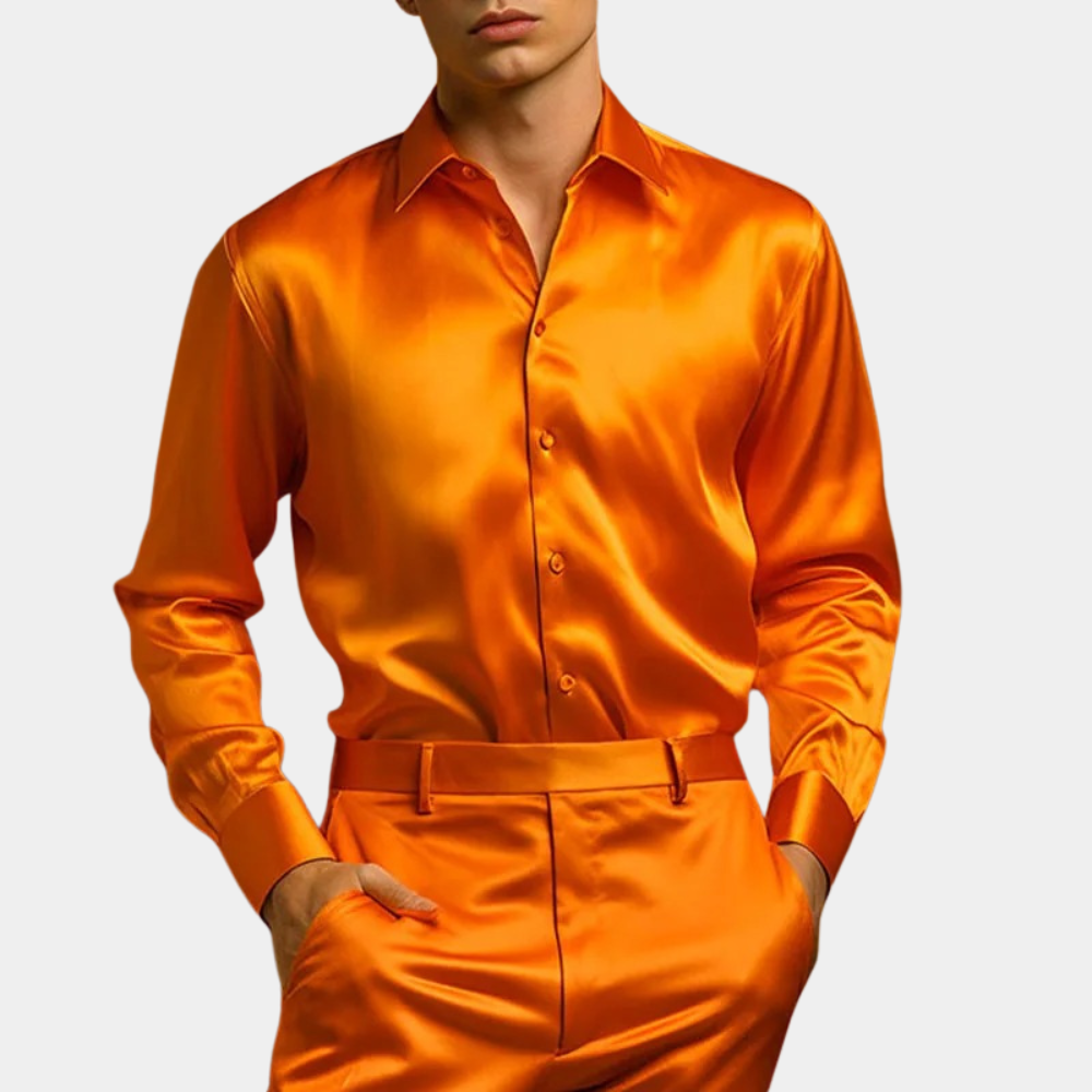 Camisa de Manga Larga con Corte Regular para Hombre | Ideal para Ocasiones Formales