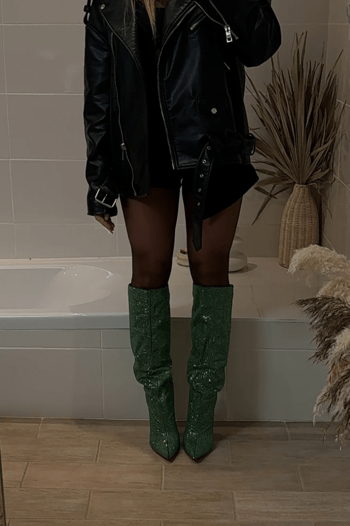 Botas Overknee para Mujer con Detalles de Apliques | Ideal para Eventos Nocturnos