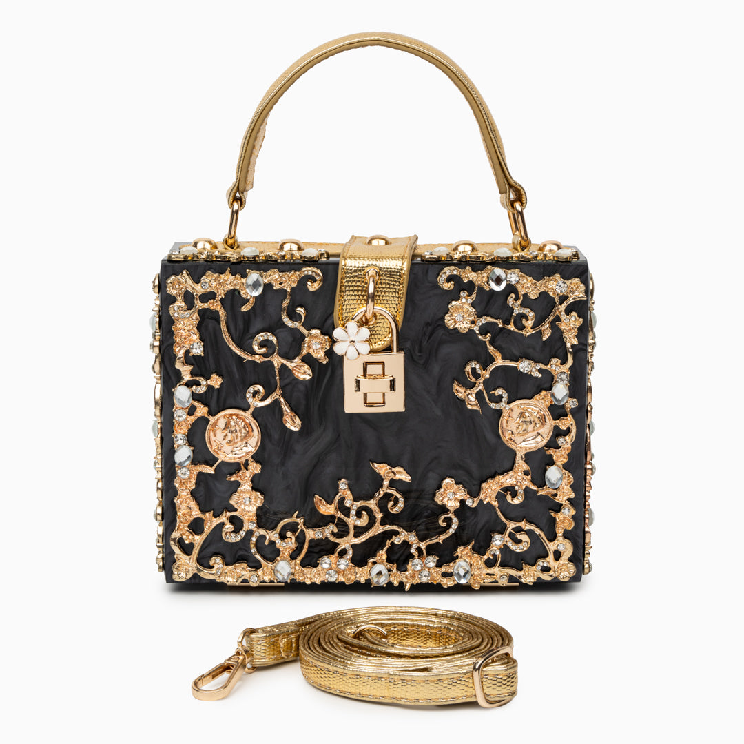 Pochette Rígida Con Asa Superior Y Cadena Amovible Para Eventos | Ideal Para Salidas Nocturnas