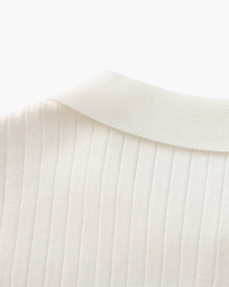 Polo de Manga Corta con Cuello Abierto para Hombres | Ideal para Temporada Cálida y Entretiempo