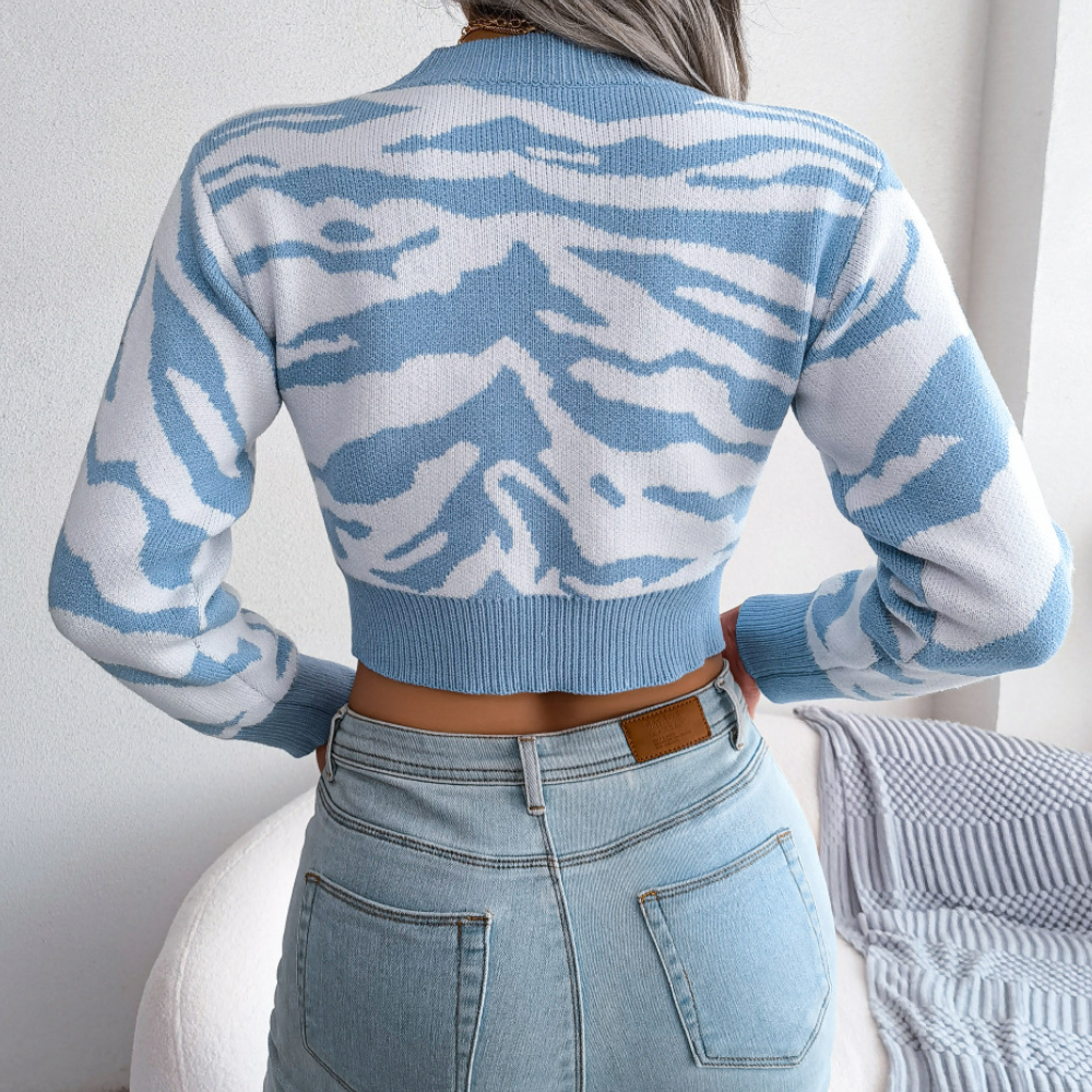 Jersey Corto Ajustado Con Motivo Cebra Para Adultos | Ideal Para Uso Diario Urbano E Informal
