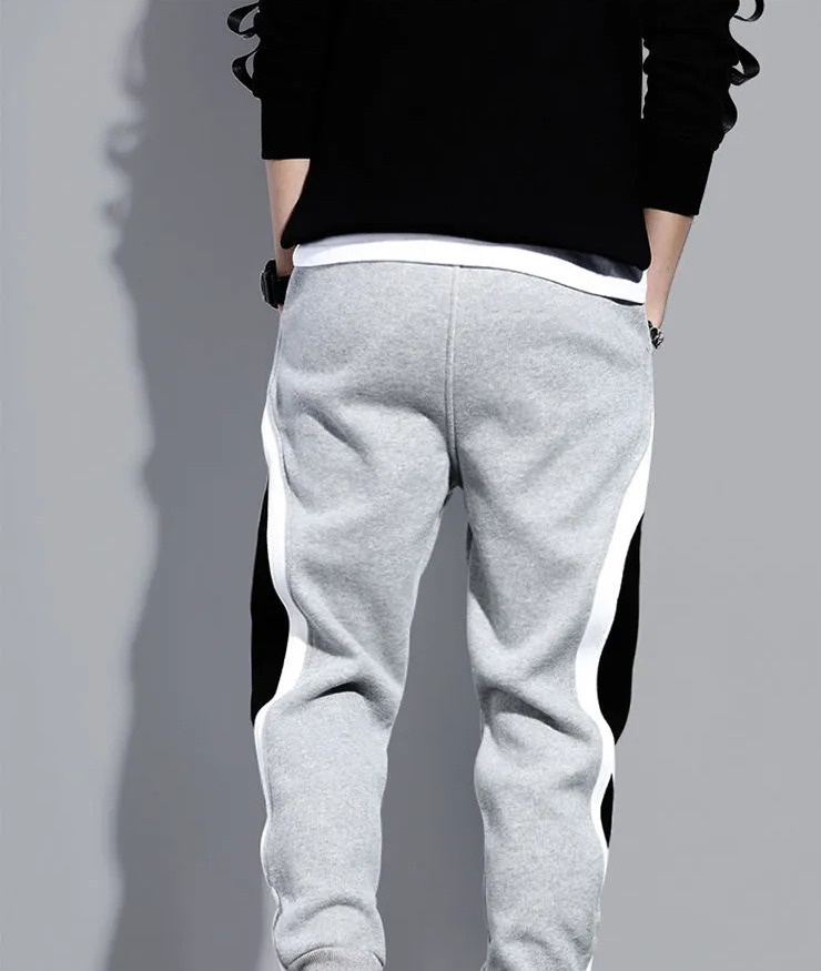 Jogger Casual con Cintura Elástica y Diseño Patchwork para Hombre | Ideal para Uso Diario y Salidas Informales