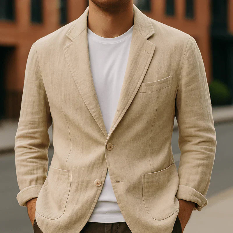 Blazer Ajustado Para Hombre Con Silueta Recta | Ideal Para Uso Profesional Y Diario