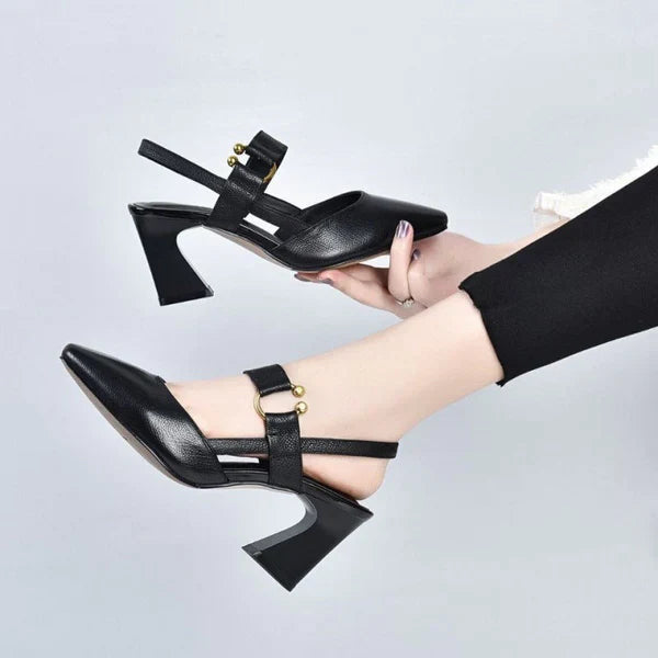 Sandalias de Tacón Kitten con Tiras para Mujer | Ideales para Uso Diario y Ocasiones Formales