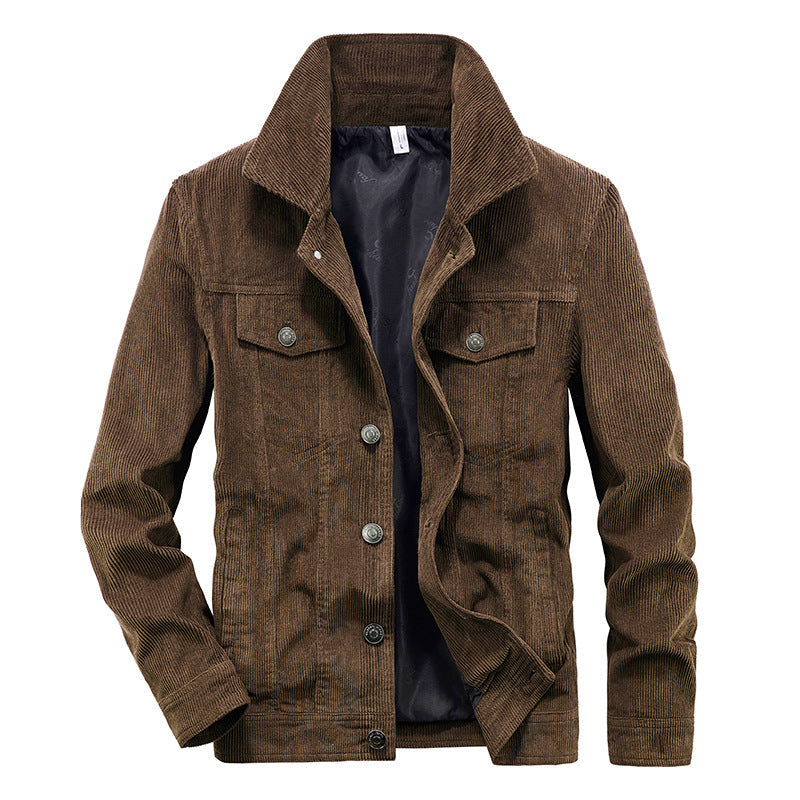 Chaqueta De Corte Amplio Con Bolsillos Integrados Para Hombre | Ideal Para Uso Diario Y Entretiempo