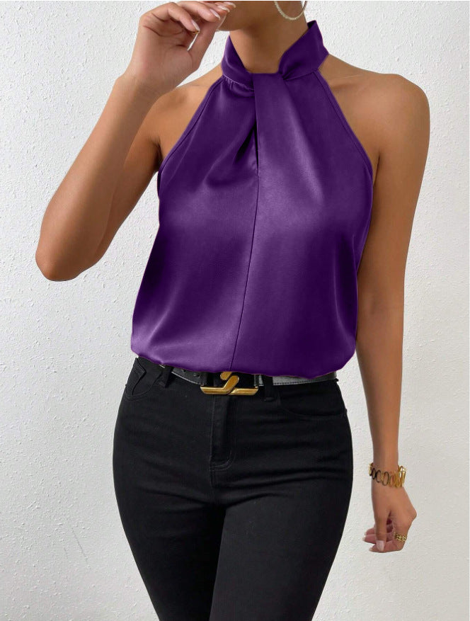 Blusa Con Cuello Anudado Para Mujer | Ideal Para Uso Diario Y Eventos