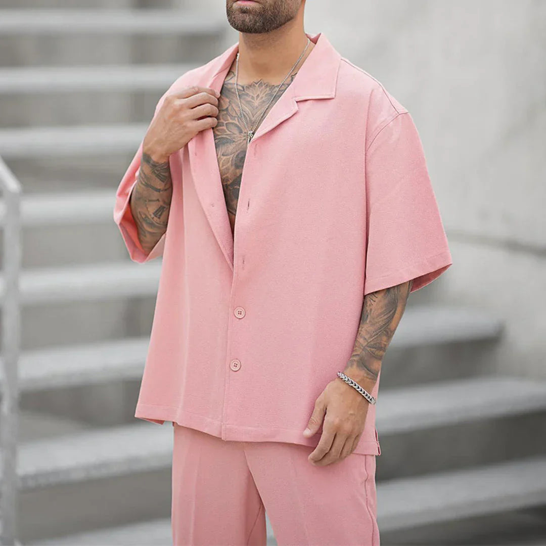Conjunto de Dos Piezas con Manga Larga para Hombre | Ideal para Uso Diario y Salidas Informales
