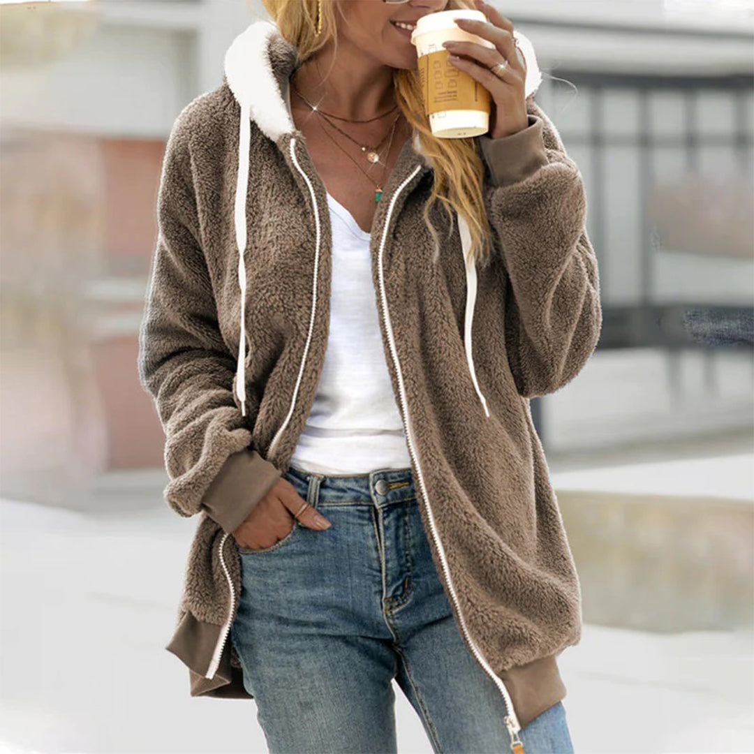 Chaqueta Larga con Capucha para Mujer | Ideal para Uso Diario o en Casa