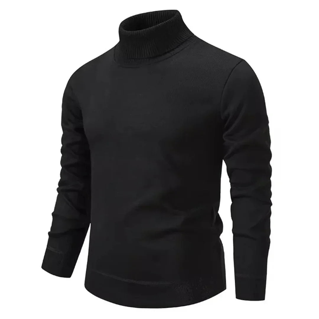 Jersey de Cuello Alto con Corte Ajustado para Hombre | Ideal para Otoño e Invierno