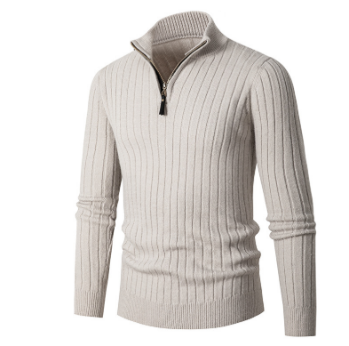 Jersey Con Media Cremallera Y Cuello Alto Para Hombres | Ideal Para Uso Diario Y Trabajo
