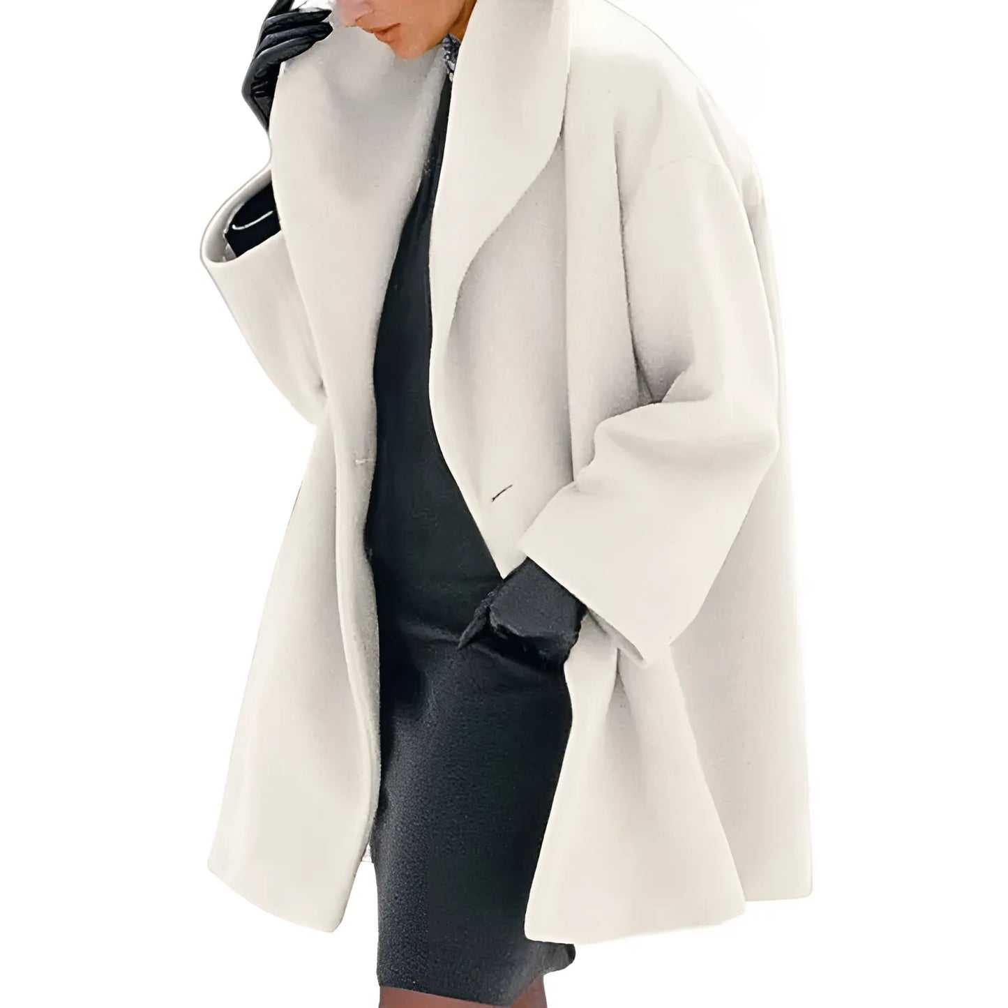 Trench Coat De Corte Largo Y Ajuste Holgado Para Mujeres | Ideal Para Uso Diario O Entretiempo