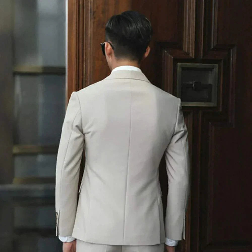 Traje de Dos Piezas con Chaqueta Cruzada para Hombre | Ideal para Eventos Formales y Profesionales