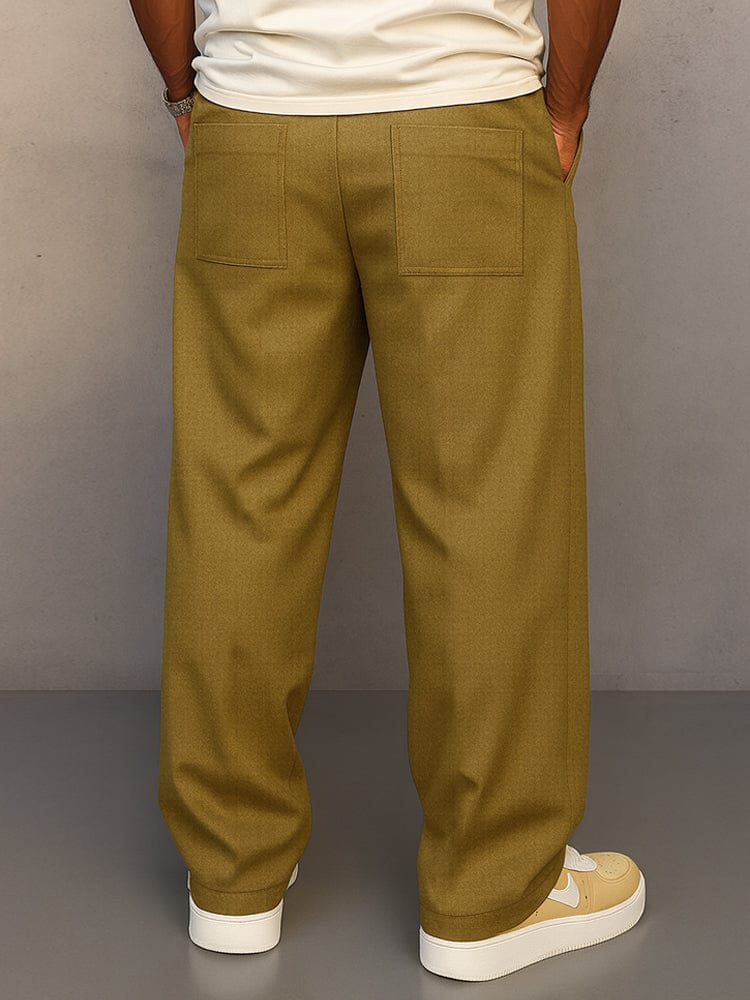Pantalón con Corte Relaxed Fit y Cintura Ajustable para Hombre | Ideal para Uso Diario y Momentos de Descanso