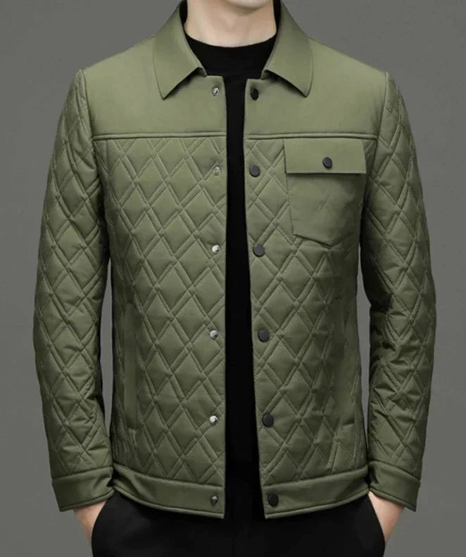 Chaqueta Acolchada Con Corte Ajustado Para Hombre | Ideal Para Uso En Días Frescos