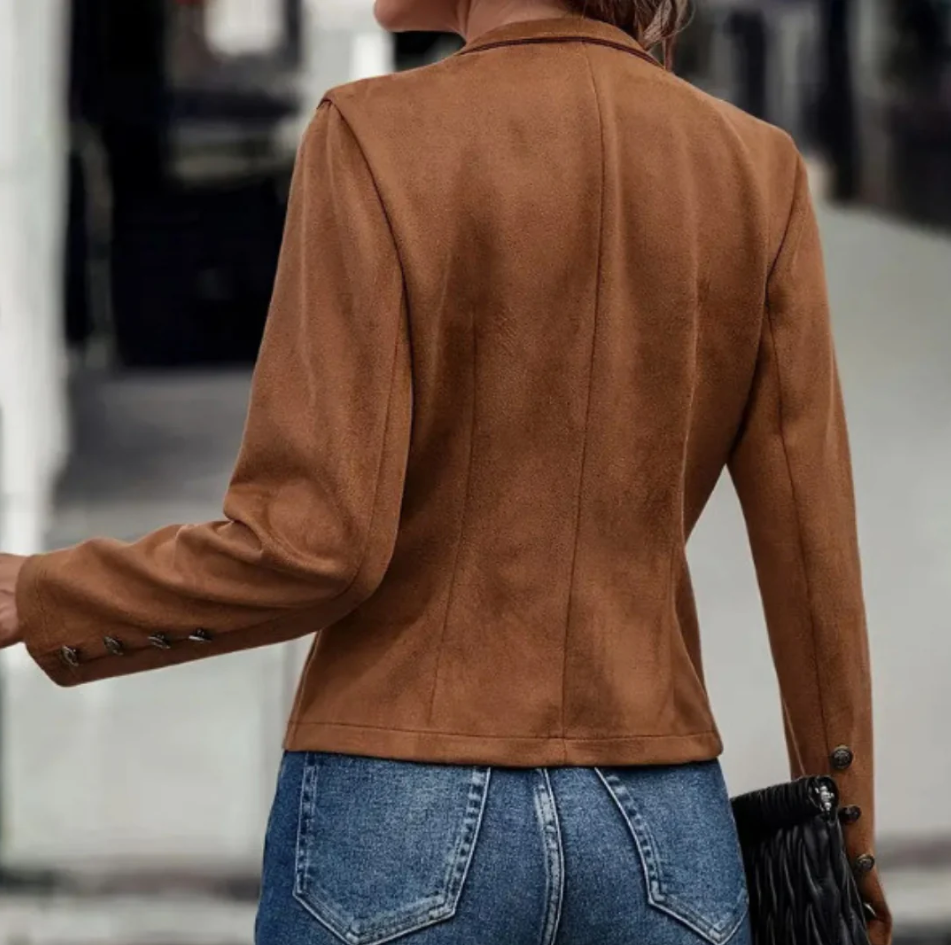 Veste à double boutonnage pour femme | Idéal pour la saison de mi-saison