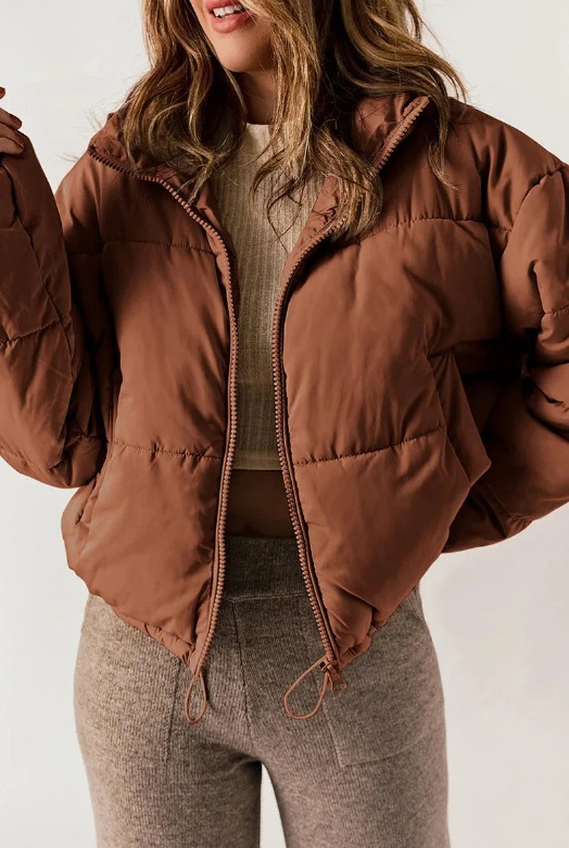 Chaqueta Acolchada con Diseño Ajustado para Mujer | Ideal para Invierno