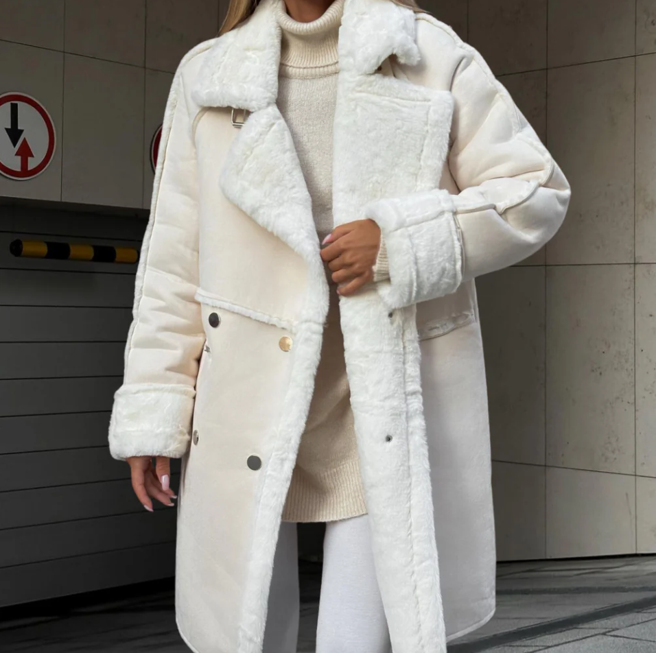 Chaqueta Larga Para Mujer Con Corte Recto | Ideal Para Temporada De Invierno