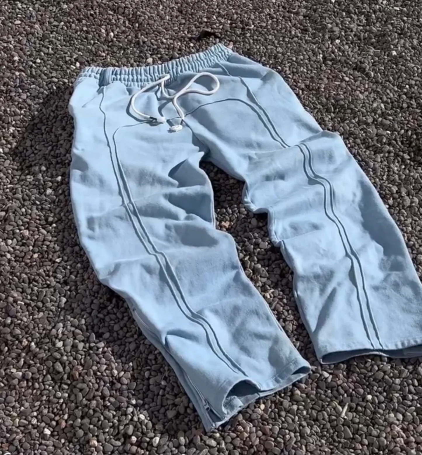 Pantalón de Chándal de Corte Recto con Cintura Elástica para Hombre | Ideal para Uso Diario
