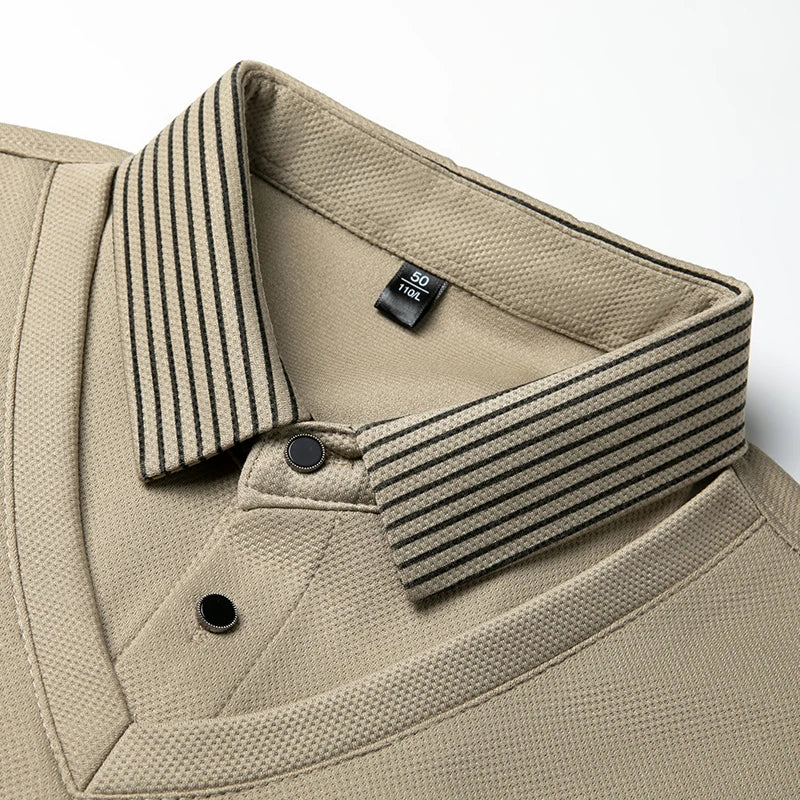 Jersey De Manga Larga Con Efecto Superpuesto Para Hombre | Ideal Para Uso Profesional Y Diario
