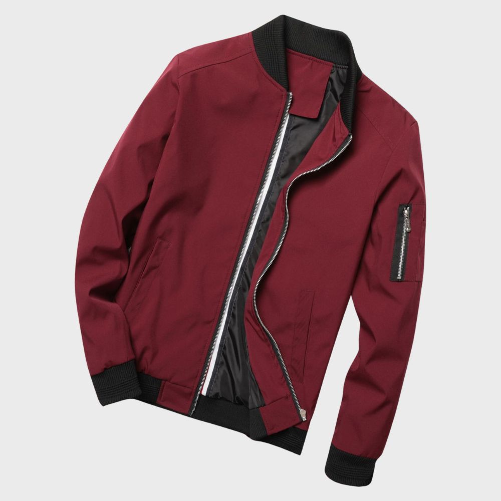 Chaqueta Con Cierre De Cremallera Y Corte Clásico Para Hombre | Ideal Para Uso Diario