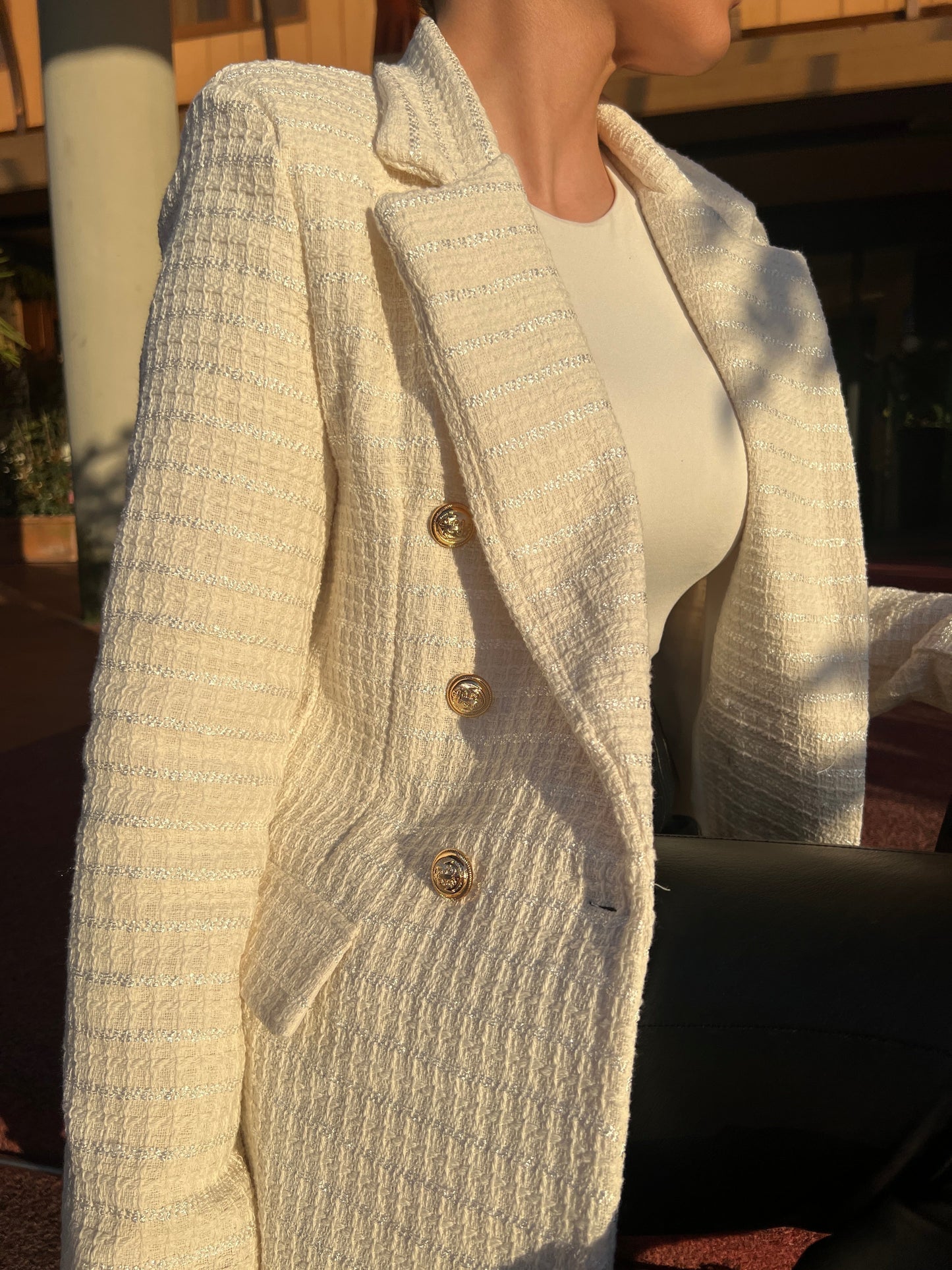 Blazer De Corte Estructurado Con Cierre Frontal Para Mujer | Ideal Para Uso Profesional Y Eventos