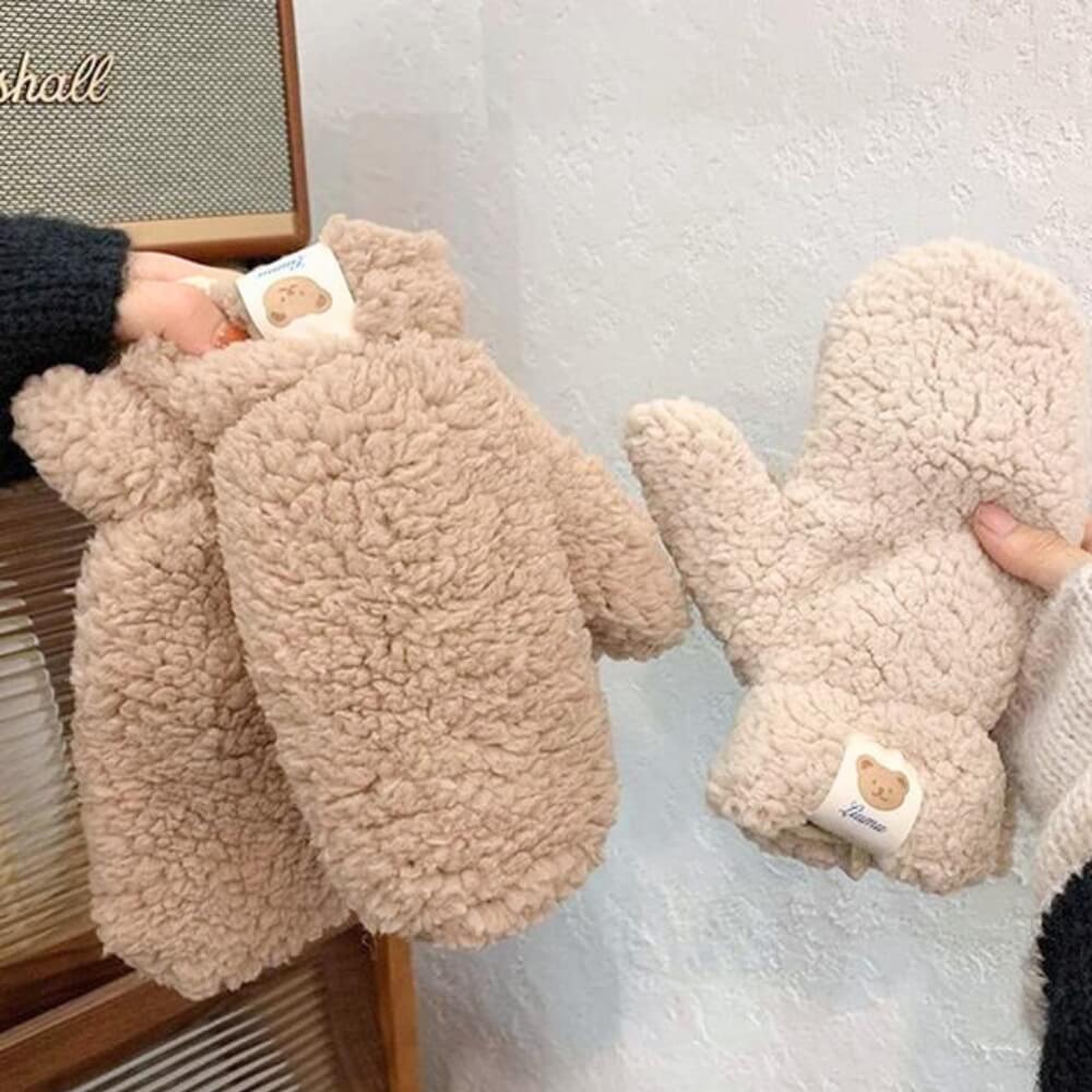 Guantes Con Estructura Lisa Para Adultos | Ideales Para Invierno