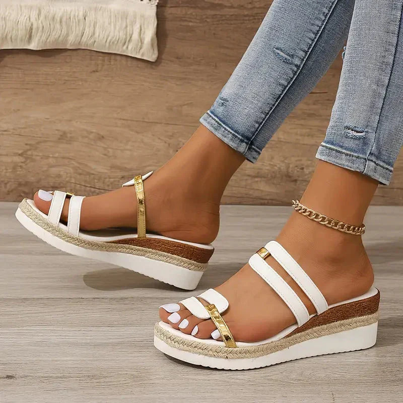 Sandalias Con Cuña Para Mujer | Ideales Para Uso Diario En Temporadas Cálidas