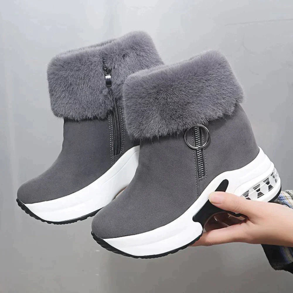 Botines Con Plataforma Y Cremallera Lateral Para Mujer | Ideal Para Uso Diario