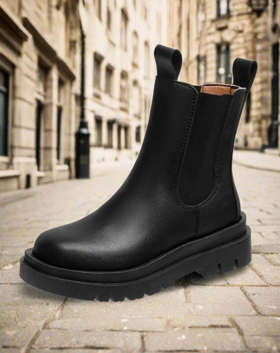 Botas Chelsea de Invierno con Diseño Slip-On y Suela Gruesa para Mujer | Ideal para Invierno