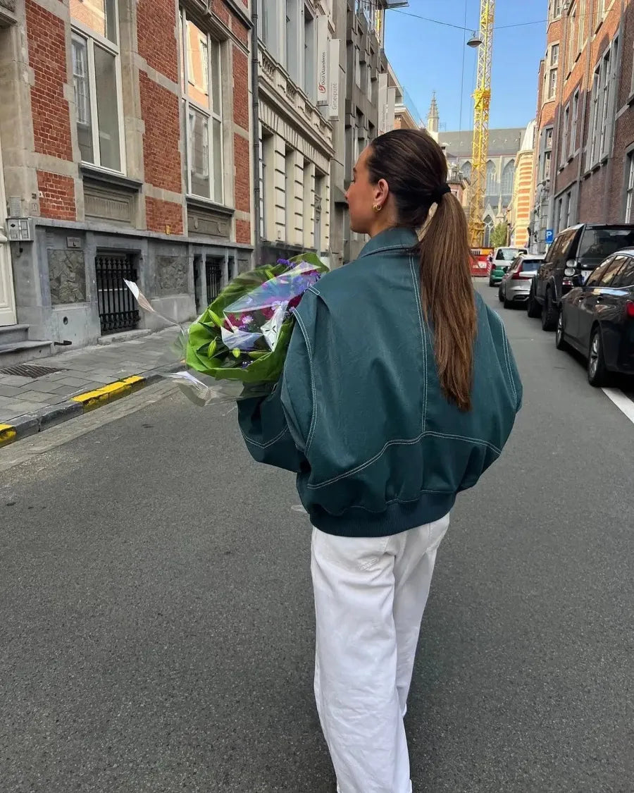Chaqueta Corta con Diseño Acolchado para Mujer | Ideal para Entretiempo